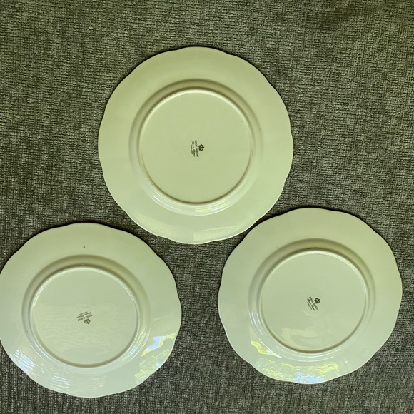 Set of 4 Royal Albert Bone China - Plate white with Gold rim - Picture 5 of 7